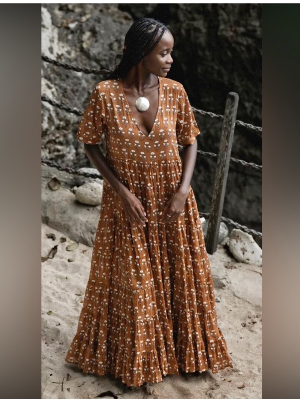 Daughters of India Chaaya Maxi Dress NWT Size S